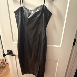 Susana Monaco Sleek Black Strapless Dress